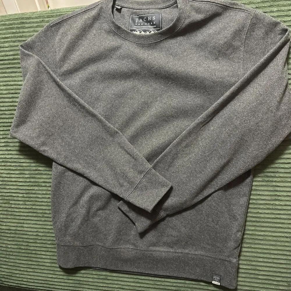 Jachs New York Sweater Men's Small Black Long Sleeve Crewneck